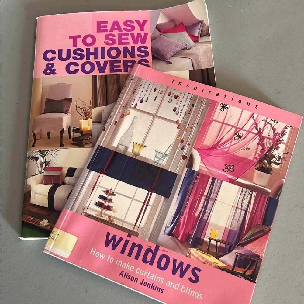 How to Home Decor Books -  Curtains & Blinds and Easy to sew Cushions & Covers